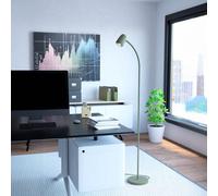 Eglo Arc Floor lamp Carlo, floorlamp for Living Room with Adjustable spot