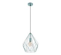 EGLO Carlton hanging light, vintage, mint green Ø 31cm
