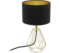 Eglo Carlton 2 Table lamp, 1-Flame Vintage lamp, Bedside lamp Made of Steel and