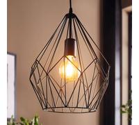 Eglo Geometric Black Pendant, Black