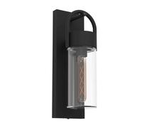 Eglo OD-WL/1 E27 black/clear 'CARRARO', Black
