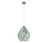 Eglo Carton-P Light Metal 1 Light Ceiling Pendant In Mint Mint