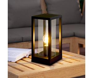 EGLO Cascinetta pillar light, width 15 cm, black, metal