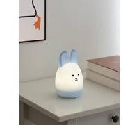 Eglo LED Night Light Kids Castellino, Cute Battery nightlight Rabbit, Room Decoration Boys Bedroom, Silicone Bedside lamp for Children, Touch-Operated, Blue, Warm White, RGB