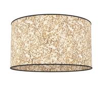 EGLO Butterburn Ceiling Light, Sustainable Ceiling Light, Living Room Lamp Made of Textile with Dried Birch Leaves, Hallway Lamp with E27 Socket, Diameter 38 cm