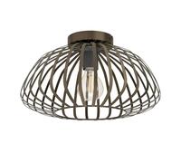 Eglo Ceiling lamp Espinal, Living Room Flush Mount Light Fixture | bedroom lighting, metal bronze E27 socket, Ø 43 cm