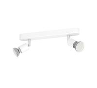 Eglo Basic Stecci-e White Plastic Eco Friendly 2 Light Spotlight, White