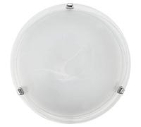 EGLO ES/E27 Decorative Wall Light White Alabaster Glass Diffuser - 7186