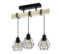 Eglo Ceiling Light Fitting Townshend 5, 3-Light Vintage Pendant Lighting