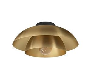Eglo Ceiling Light Fixture Cenciara, Elegant Ceiling lamp, Living Room and Bedroom Lighting, Brass Finished Metal, E27 Socket, Ø 16"
