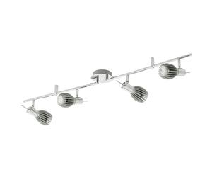 Eglo Ceiling Light Lamp Spico Spot Chrome 4 X 7W E14 Warm White 2700K Adjustable