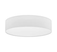 Eglo Ceiling Light Pasteri, 3-Arm Modern Ceiling Lamp, Living Room Light Made of Textile and Plastic in White, Hallway Ceiling Lamp with E27 Socket, Ø 57 cm