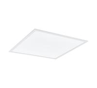 EGLO Ceiling Light Salobrena-B, Dimmable LED-Panel Made of Metal and White Plastic, Lighting with Remote Control and Variable Colour Temperature, RGB, 59,5 cm