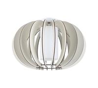 Eglo Ceiling Light Stellato 2, 1-Light Vintage Ceiling Lamp, Living Room Light Made of Steel, Wood and Glass in White, Kitchen Lamp, Hallway Ceiling Light with E27 Socket