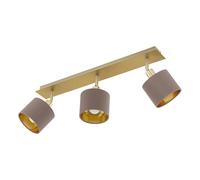 EGLO Valbiano ceiling lamp cappuccino and gold, 3-bulb