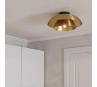 Eglo Cenciara Two-Tier Brass/gold Flush Ceiling Light