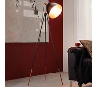 EGLO Chester floor lamp in black/copper