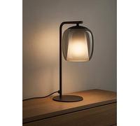 Eglo Ciampino Steel & Glass Modern LED Table Lamp - Black