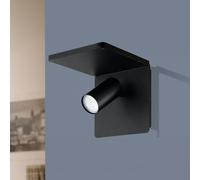 EGLO Ciglie LED wall spotlight, black, QI charging