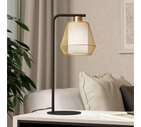 EGLO Ciudadela table lamp, height 50 cm, black and brass, steel