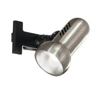 Eglo Clip on Reading Light Manhattan, clamp lamp for Bed and Desk, spot Light Made of matt Nickel Metal and Black Plastic, Lighting Clip with E27 Socket