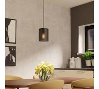 Colomera Black Steel & Glass Modern Minimalist Pendant EGLO Black One Size