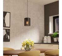 Colomera Black Steel & Glass Modern Minimalist Pendant EGLO Black One Size