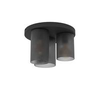 EGLO Colomera ceiling light, black/grey, 3-bulb.