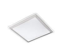 EGLO Competa 1 LED Ceiling Light 1-Bulb Material: Steel and Plastic, Colour: Silver, White, Length: 34 cm