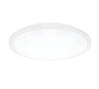 EGLO Competa-ST LED Ceiling Light, 1 Bulb Ceiling Light, Material: Steel and Plastic, Colour: White, Diameter: 77.5 cm, Dimmable, White Tones Adjustable, Wall Light, White