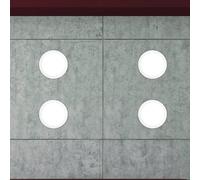 Eglo Connect.z Smart Home LED Bathroom Spotlight Fueva-Z, Flat spot Light for Ceiling, Ø 8.5 inches, ZigBee, app and Voice Control, Warm - Cool White, dimmable, White, IP44