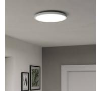 Eglo Connect.z Smart Home LED Bathroom Ceiling Light Rovito-Z, ZigBee, app and Alexa Voice Control, Warm White-Cold White, RGB, dimmable Ceiling lamp, White, IP44, Ø 30 cm