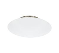 Eglo Connect LED Ceiling Light Frattina-C, Single-Flame Ceiling lamp Made of Steel and Plastic in Matte Nickel, White, Colour Temperature Adjustable (Warm, Neutral, Cool), RGB, dimmable