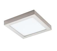 Eglo Connect LED Ceiling Light Fueva-C, smart Home Ceiling lamp | material: die-cast metal, plastic, colour: matte nickel, dimensions: 22.5x22.5 cm, dimmable, adjustable white tones and