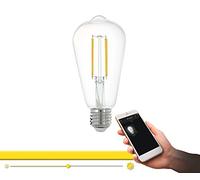 EGLO connect LED E27 Lamp, Smart Home Vintage Bulb clear
