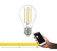 EGLO connect LED E27 Lamp, Smart Home Vintage Clear Bulb | 6 Watt (equivalent to 60 Watt), 806 Lumens, E27 Dimmable LED, warm white, 2700 Kelvin, LED Light Source A60, Ø 6 cm