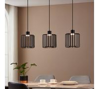 EGLO connect LED pendant light Ginestrone-Z, 3-bulb, black