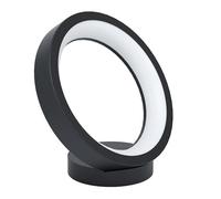 EGLO Connect LED Table lamp Marghera-C, Single-Flame Table Light | bedside lamp made of steel and plastic in black and white, colour temperature adjustable (warm, neutral, cold), RGB, dimmable