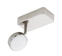 Eglo Connect LED Wall Spot Corropoli-C, Smart Home Single-Spot, Ceiling Spot Made of Steel and Plastic, Colour: Matte Nickel, White, Dimmable, Adjustable White Tones and Colours