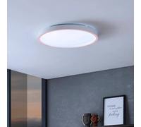 Eglo Montemorelos-Z White Aluminium Modern Smart Control, Colour Changing Ceiling Light, (D) 57Cm