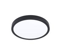 Eglo Connect.z Smart Home LED Bathroom Ceiling Light Fueva 6-Z, ZigBee, app and Alexa Voice Control, Warm White-Cold White, RGB, dimmable Ceiling lamp, Black, IP44, Ø 28 cm