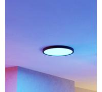 EGLO connect Smart LED surface-mounted light Fueva 6-Z, black, Ø38cm