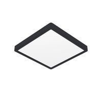Eglo Connect.z Smart-Home LED Bathroom Ceiling Light Fueva 6-Z, 39 x 39 cm, ZigBee, app and Alexa Voice Control, Light Colour (Warm White-Cold White), dimmable Ceiling lamp, Black, IP44