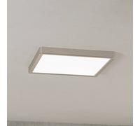Eglo Connect.z Smart-Home LED Bathroom Ceiling Light Fueva 6-Z | 29.5 x 29.5 cm, ZigBee, app and Alexa voice control, light colour (warm white-cold white), dimmable ceiling lamp, silver