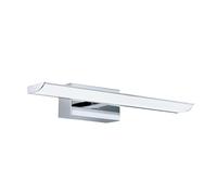 EGLO Connect Tabiano-C LED Wall Light 1 Bulb LED Mirror Light Steel and Plastic in Chrome, White, Bathroom Lamp with Colour Temperature Change (Warm - Cold), RGB, Dimmable, IP 44, L 60.5 cm