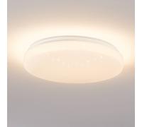 EGLO connect.z Smart Home LED ceiling lamp Totari-Z, Zigbee, crystal effect bathroom lamp, app and voice control Alexa, tunable white light (warm - cool white), dimmable spotlight, IP44