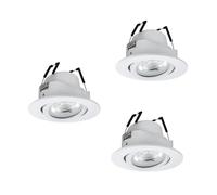 Eglo Connect.z Smart Home 3-Pack LED recessed spot Saliceto-Z, Ø 8.8 cm