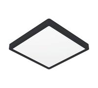 Eglo Connect.z Smart-Home LED Bathroom Ceiling Light Fueva 6-Z, 39 x 39 cm, ZigBee, app and Alexa Voice Control, Light Colour (Warm White-Cold White), dimmable Ceiling lamp, Black, IP44