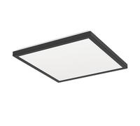 Eglo Connect.z Smart Home LED Bathroom Ceiling Light Rovito-Z, ZigBee, app and Alexa Voice Control, Warm White-Cold White, RGB, dimmable Ceiling lamp, Black, IP44, 29x29 cm