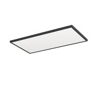 Eglo Connect.z Smart Home LED Bathroom Ceiling Light Rovito-Z, ZigBee, app and Alexa Voice Control, Warm White-Cold White, RGB, dimmable Ceiling lamp, Black, IP44, 57x30 cm